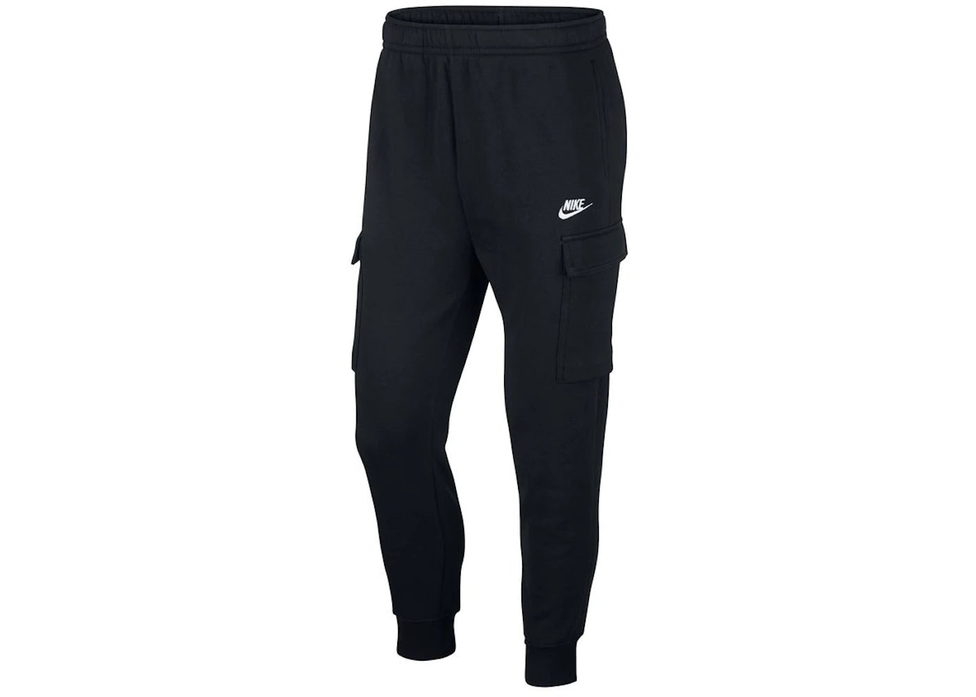 Nike Sportswear Club Fleece Cargo Pants Black/Black/White - vue secondaire A