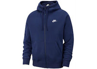 Nike Sportswear Club Fleece Full-Zip Hoodie Midnight Navy/Midnight Navy/White