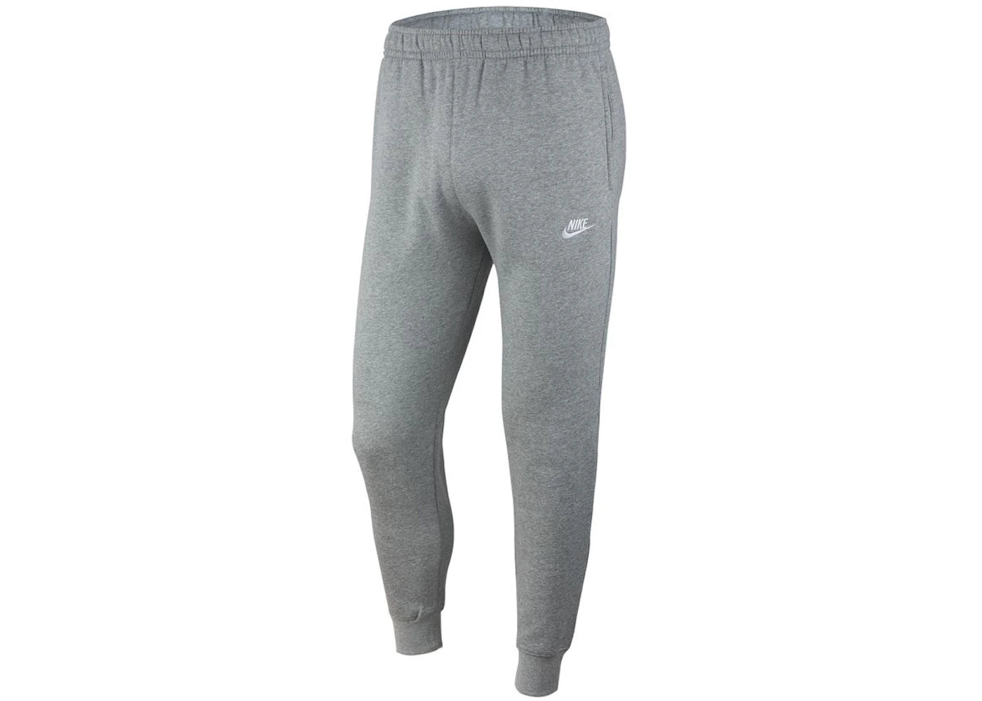 Nike Sportswear Club Fleece Joggers Dark Grey Heather/Matte Silver/White - vue 360