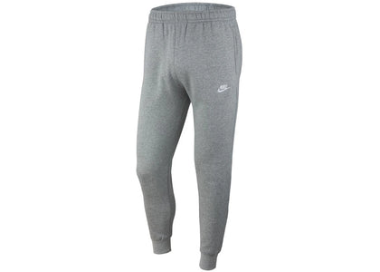 Nike Sportswear Club Fleece Joggers Dark Grey Heather/Matte Silver/White - authentic Nike product