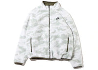 Nike Sportswear Club Fleece Plus Reversible Winterized Top Jacket Medium Olive/Black