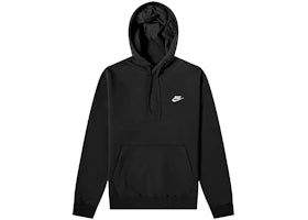Nike Sportswear Club Fleece Pullover Hoodie Black/White