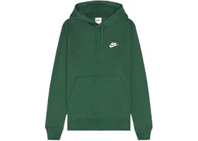 Nike Sportswear Club Fleece Pullover Hoodie Dark Green/White - vue 360