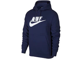 Nike Sportswear Club Fleece Pullover Hoodie Midnight Navy/Midnight Navy/White