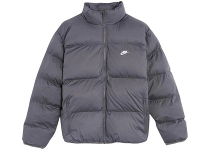 Nike Sportswear Club Puffer Jacket Iron Grey/White - authentic Nike apparel