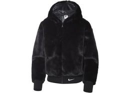 Nike Sportswear Essentials Faux Fur Jacket Black/White sneakers - authentic Nike shoes