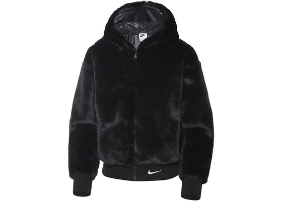 Nike Sportswear Essentials Faux Fur Jacket Black/White sneakers - authentic Nike shoes