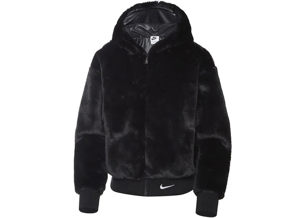 Nike Sportswear Essentials Faux Fur Jacket Black/White sneakers - authentic Nike shoes