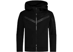 Nike Sportswear Kids' Tech Fleece Windrunner Full-Zip Hoodie Black/Black - vue secondaire A
