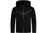 Nike Sportswear Kids' Tech Fleece Windrunner Full-Zip Hoodie Black/Black