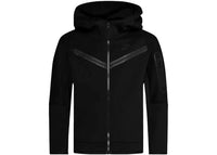 Nike Sportswear Kids' Tech Fleece Windrunner Full-Zip Hoodie Black/Black