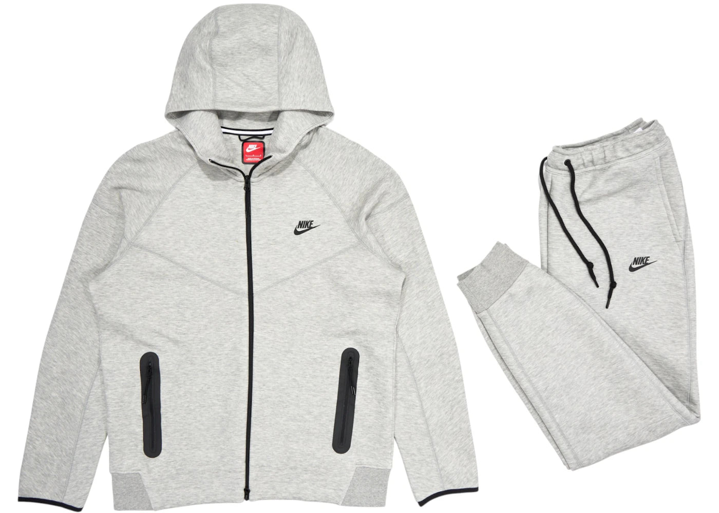 Nike Sportswear Tech Fleece Full-Zip Hoodie & Joggers Set Dark Heather Grey/Black - vue secondaire A