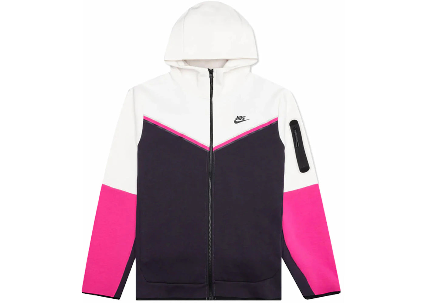 Nike Sportswear Tech Fleece Full-Zip Hoodie Phantom/Cave Purple/Active Pink - vue secondaire A