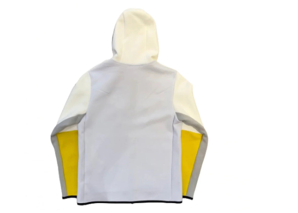 Nike Sportswear Tech Fleece Full Zip Hoodie White/Yellow/Baby Blue - vue secondaire B
