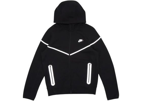 Nike Sportswear Tech Fleece Full Zip Windrunner Hoodie Black/Bemis Silver sneakers - authentic Nike shoes
