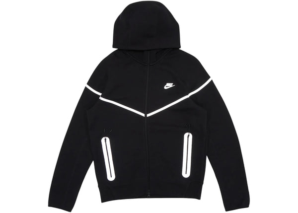 Nike Sportswear Tech Fleece Full Zip Windrunner Hoodie Black/Bemis Silver sneakers - authentic Nike shoes