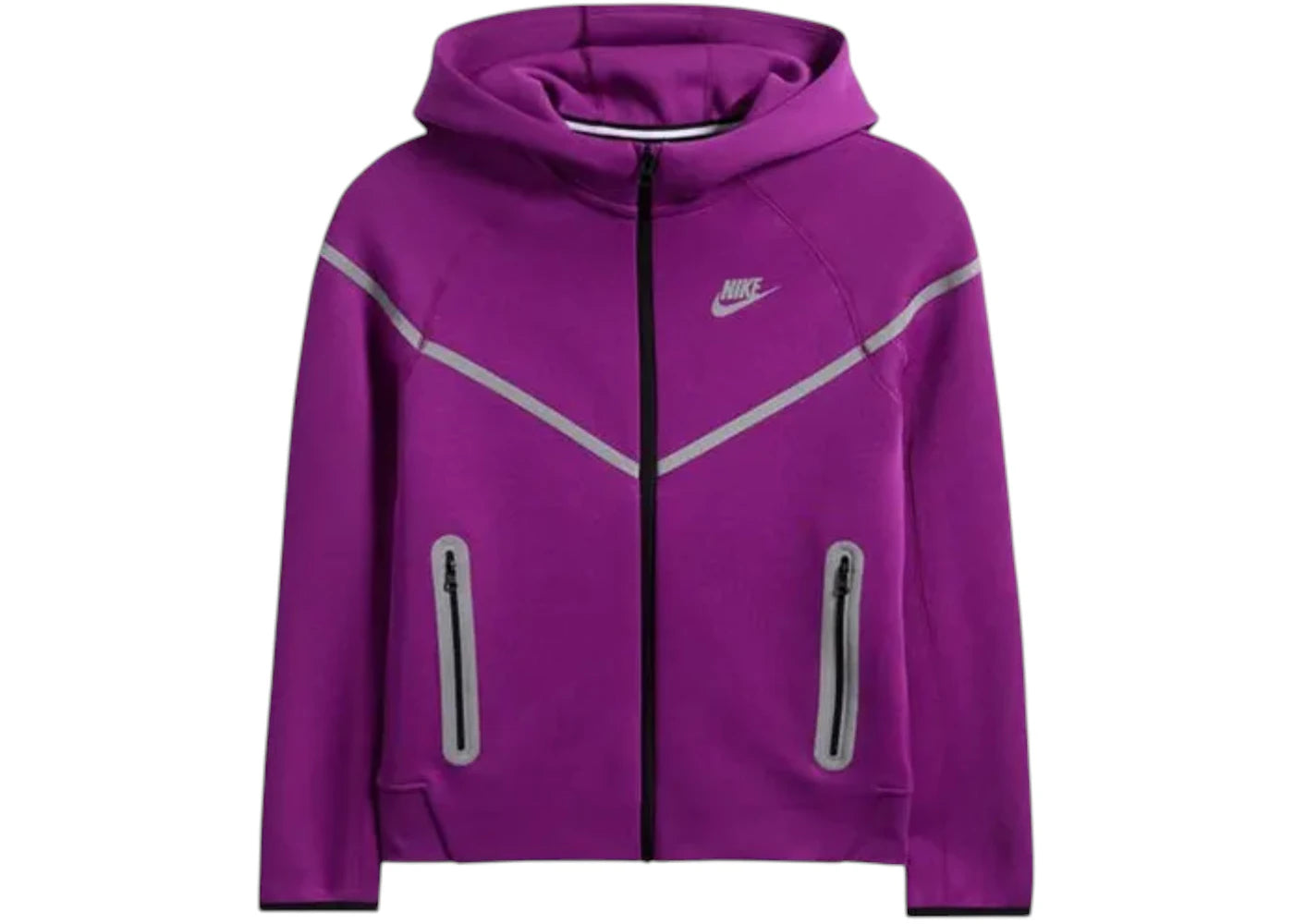 Nike Sportswear Tech Fleece Full Zip Windrunner Reflective Details Hoodie Bold Berry - vue 360