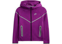 Nike Sportswear Tech Fleece Full Zip Windrunner Reflective Details Hoodie Bold Berry
