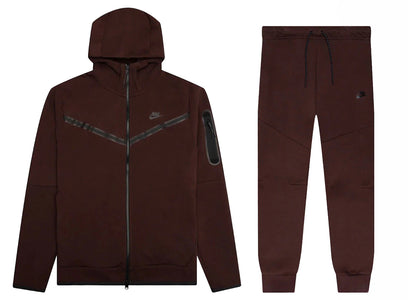 Nike Sportswear Tech Fleece Hoodie & Joggers Set Earth/Black - apparel view 2