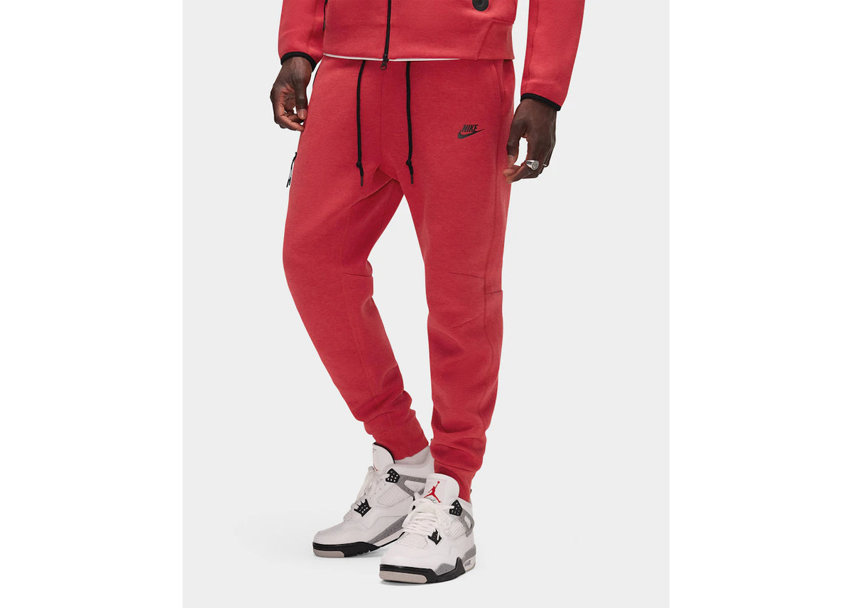 Nike Sportswear Tech Fleece Jogginghose, Hellrot meliert/Schwarz - vue secondaire B