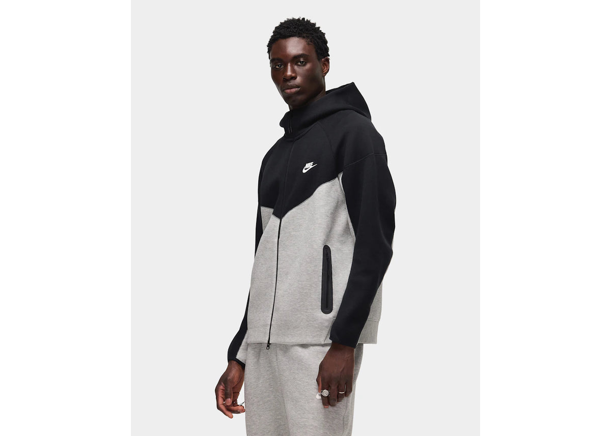 Nike Sportswear Tech Fleece Windrunner Full-Zip Hoodie Dark Grey Heather/Black/White - vue secondaire B