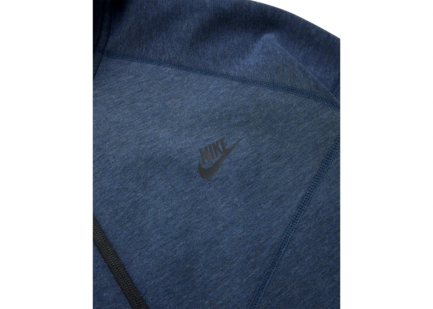 Nike Sportswear Tech Fleece Windrunner Kapuzenpullover mit durchgehendem Reißverschluss, Obsidian Heather/Schwarz - vue secondaire A