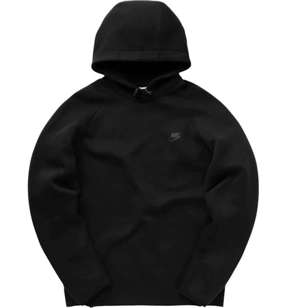 Nike Sportswear Tech Fleece Windrunner Hoodie (SS25) Black/Black - authentic Nike apparel