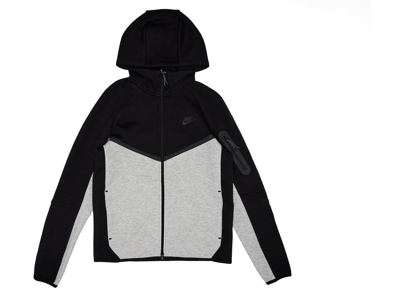 Nike Sportswear Tech Fleece Windrunner Hoodie Black/Dark Grey Heather/Black - vue 360