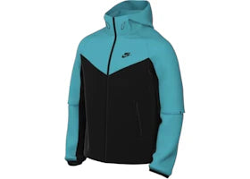 Nike Sportswear Tech Fleece Woven Full Zip Hoodie Black/Dusty Cactus - authentic Nike apparel