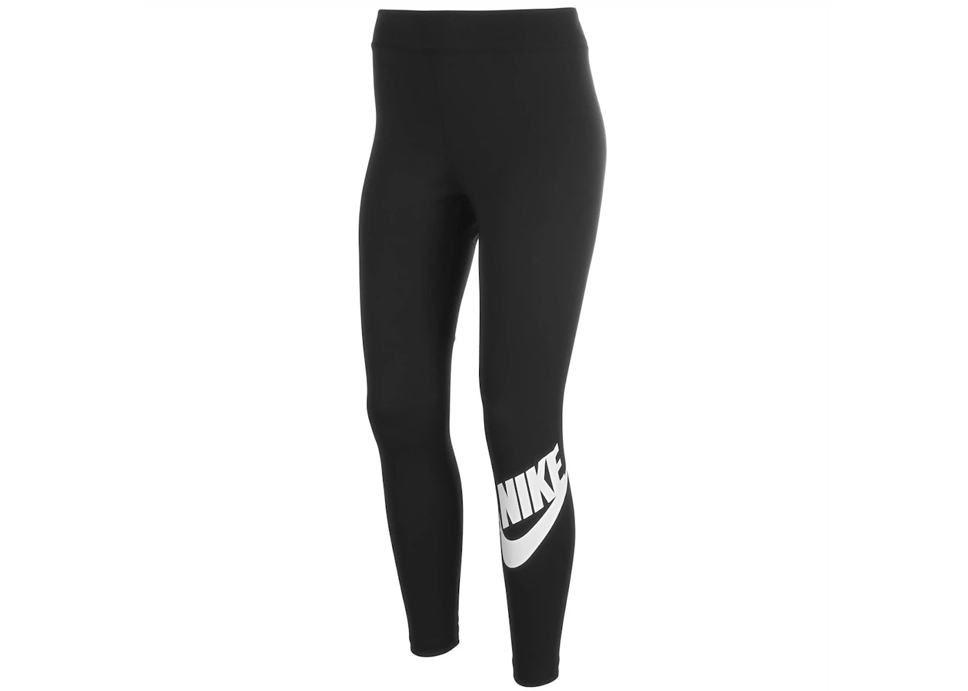 Nike Sportswear Women's Essential High-Waisted Logo Leggings Black/White - vue secondaire A