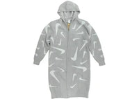 Nike Sportswear Women's Phoenix Cozy Boucle Long Knit Cardigan Grey
