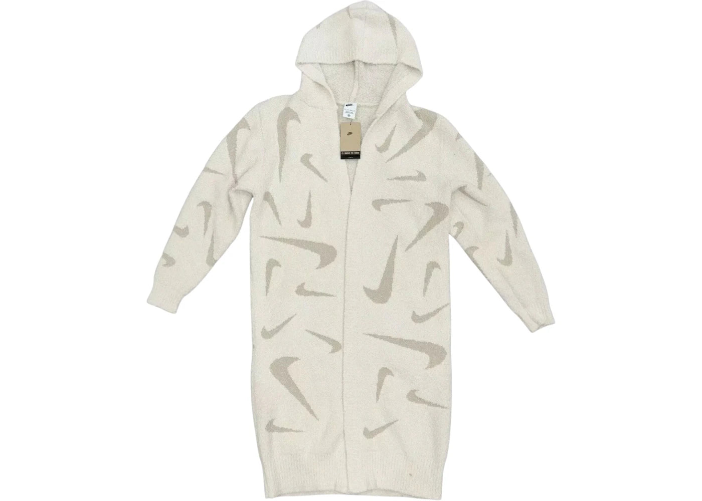 Nike Sportswear Women's Phoenix Cozy Boucle Long Knit Cardigan White - vue secondaire A