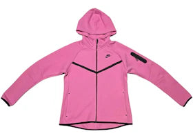Nike Sportswear Women's Tech Fleece Full Zip Hoodie Playful Pink - vue 360