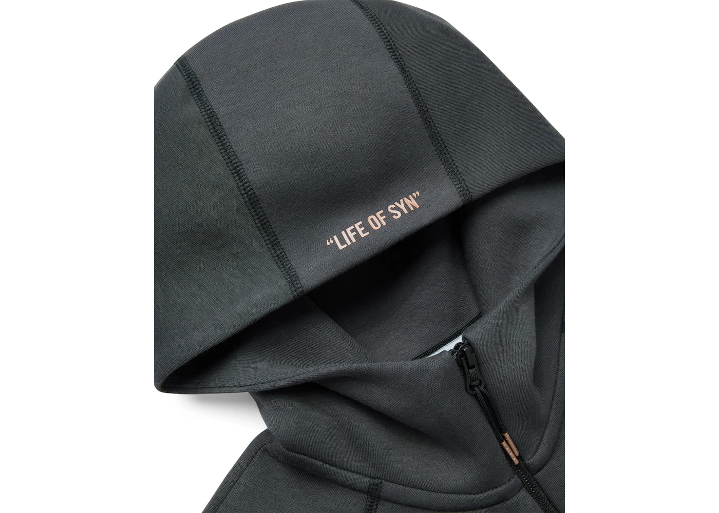 Nike Sportswear Tech Fleece x Central Cee Syna World Full Zip Hoodie Schwarz/Metallic Rot Bronze - vue secondaire B