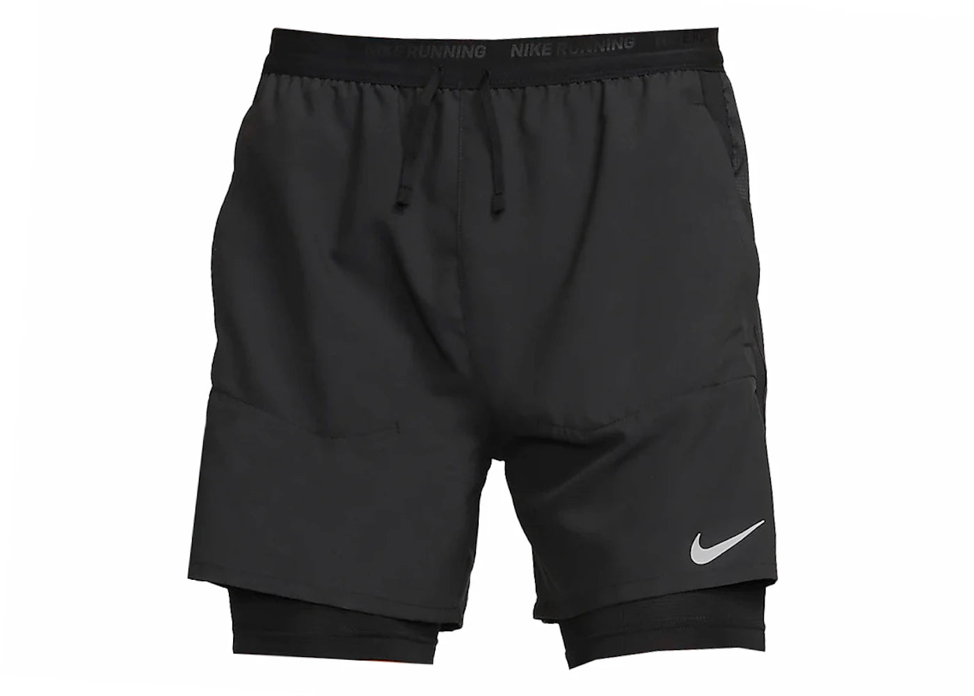 Nike Stride Dri-FIT 5" Hybrid Running Shorts Black - vue secondaire A