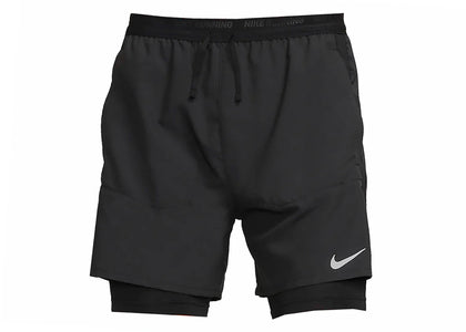 Nike Stride Dri-FIT 5" Hybrid Running Shorts Black - apparel view 2