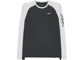 Nike Stride Men's Dri-FIT Waffle Crew-Neck Running Top Anthracite/Platinum Tint/Black - vue 360