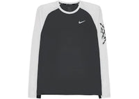 Nike Stride Men's Dri-FIT Waffle Crew-Neck Running Top Anthracite/Platinum Tint/Black