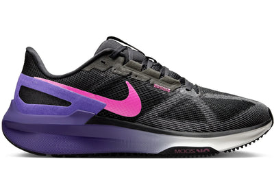 Nike Structure 25 Black Anthracite Field Purple Laser Fuchsia