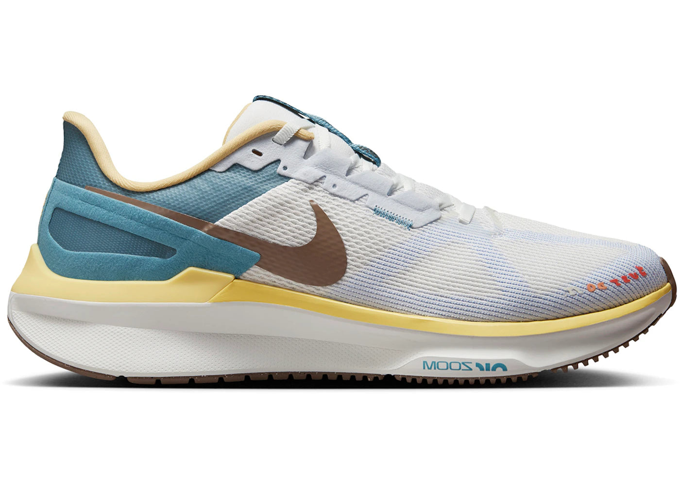 Nike Structure 25 Summit White Soft Yellow Mink Brown - vue 360