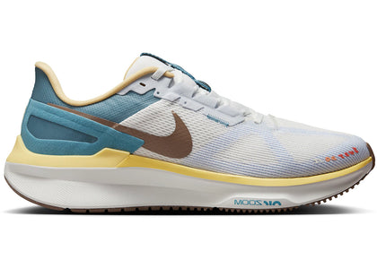 Nike Structure 25 Summit White Soft Yellow Mink Brown - authentic Nike sneakers