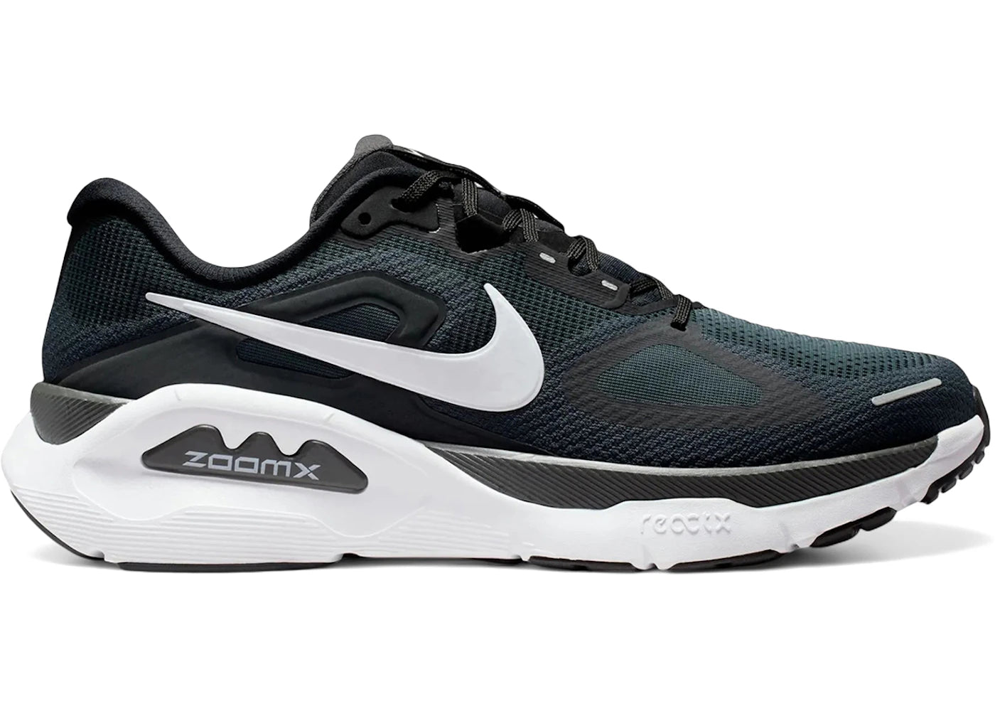 Nike Structure Plus Black White - vue 360