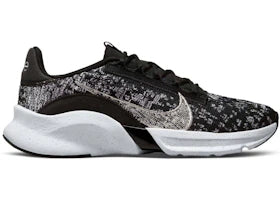 Nike SuperRep Go 3 Flyknit Next Nature Black Metallic Silver (Women's)