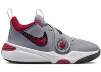 Nike Team Hustle D 11 Cement Grey Black White Gym Red (GS)