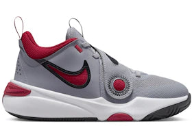 Nike Team Hustle D 11 Cement Grey Black White Gym Red (GS)
