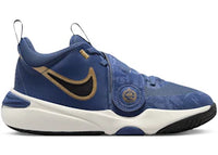 Nike Team Hustle D 11 Mystic Navy Pale Ivory Metallic Gold Black (GS)