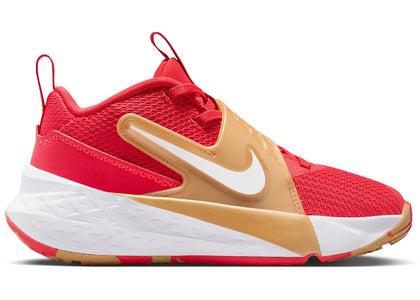 Nike Team Hustle D 12 University Red Metallic Gold (PS) - authentic Nike sneakers