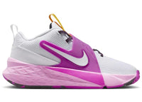 Nike Team Hustle D 12 White Gold Vivid Purple (GS)