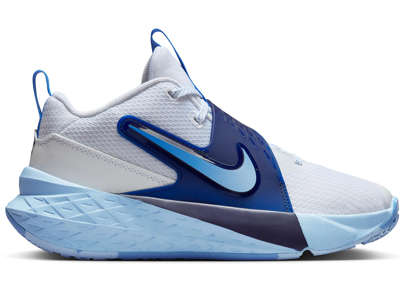 Nike Team Hustle D 12 White Psychic Blue Midnight Navy University Blue (GS) - vue secondaire A