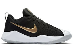 Nike Team Hustle Quick 2 Black Metallic Gold (GS) - vue 360